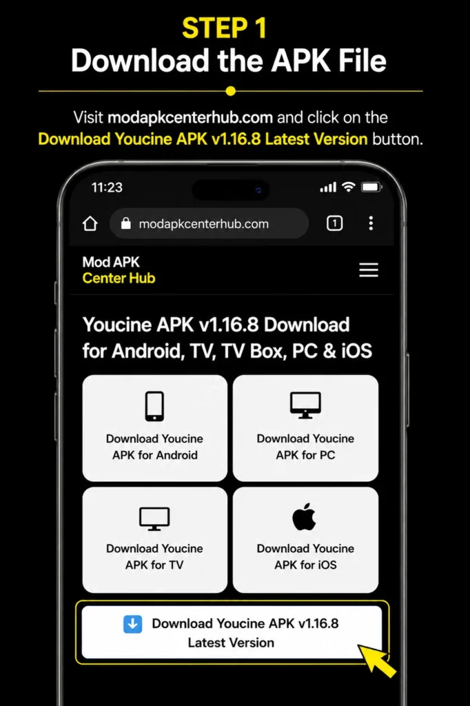 Download Youcine APK latest version from Mod APK Center Hub