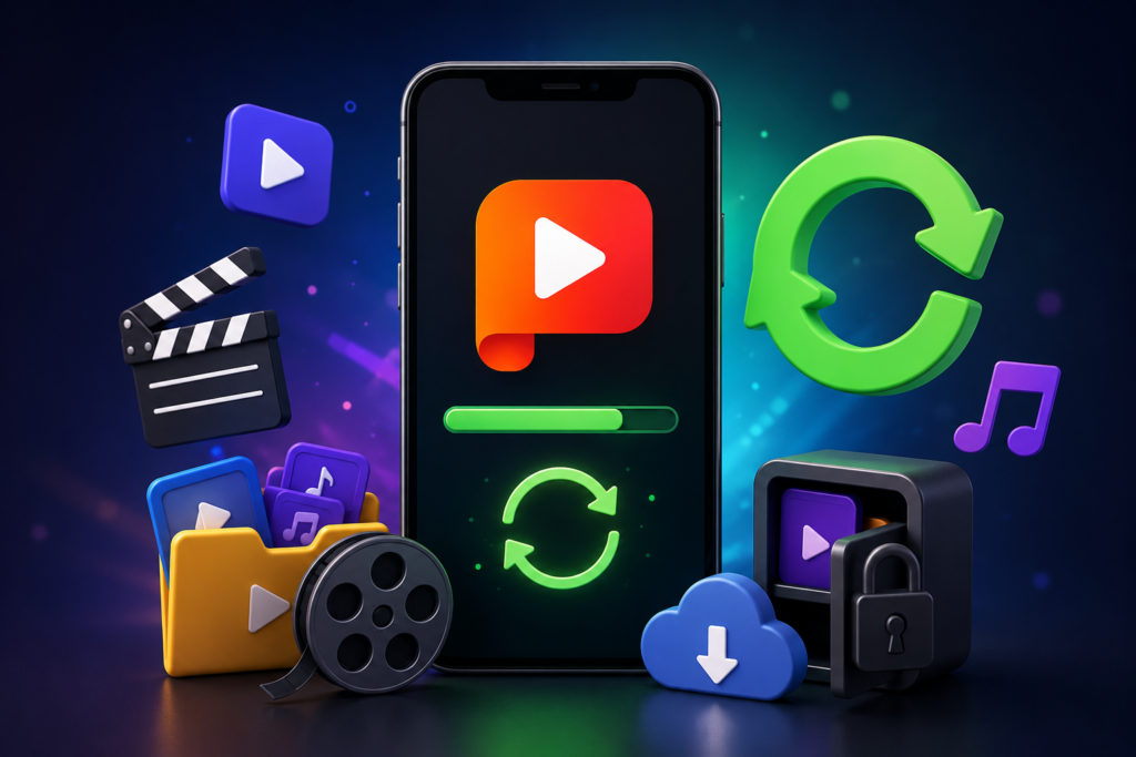How to Update Playit Mod APK APK guide showing update steps, common problems, safety tips, features, FAQs, and Android installation process
